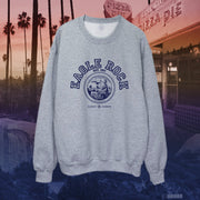 Los Angeles Eagle Rock pullover crew neck in navy on grey / gray - classic vintage style