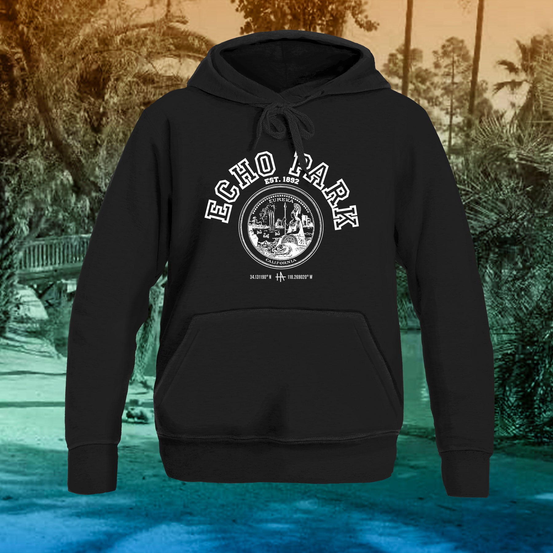 Echo Park Hoodie - BLACK – Homeandaway.LA